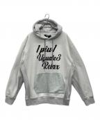 1PIU1UGUALE3 RELAXウノピゥウノウグァーレトレ リラックス）の古着「ブラッシュドプルオーバーフーディー」｜グレー