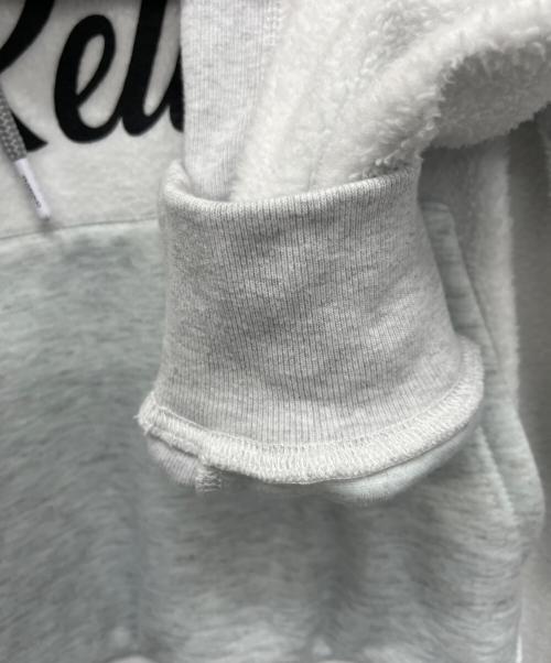 1PIU1UGUALE3 RELAX（ウノピゥウノウグァーレトレ リラックス）1PIU1UGUALE3 RELAX (ウノピゥウノウグァーレトレ リラックス) ブラッシュドプルオーバーフーディー グレー サイズ:L 未使用品の古着・服飾アイテム