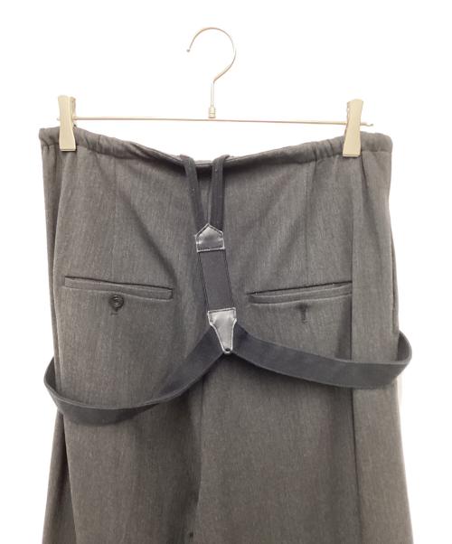 TODAYFUL（トゥデイフル）TODAYFUL (トゥデイフル) サスペンダーハイウエストパンツ グレー サイズ:36の古着・服飾アイテム