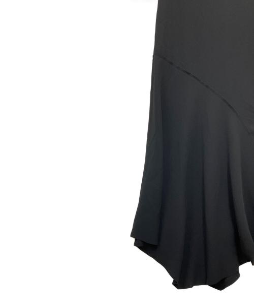 VINCE（ヴィンス）VINCE (ヴィンス) アシンメトリーノースリーブワンピース ブラックの古着・服飾アイテム