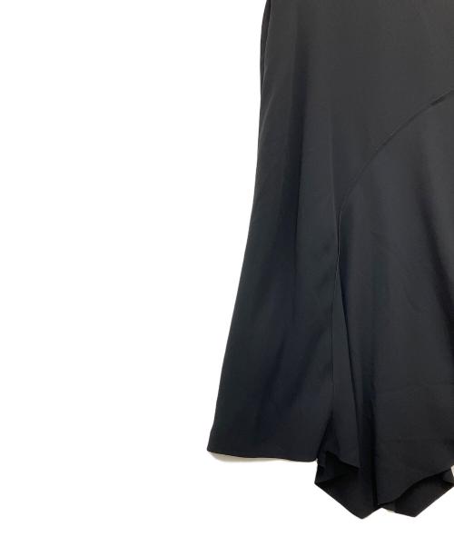 VINCE（ヴィンス）VINCE (ヴィンス) アシンメトリーノースリーブワンピース ブラックの古着・服飾アイテム