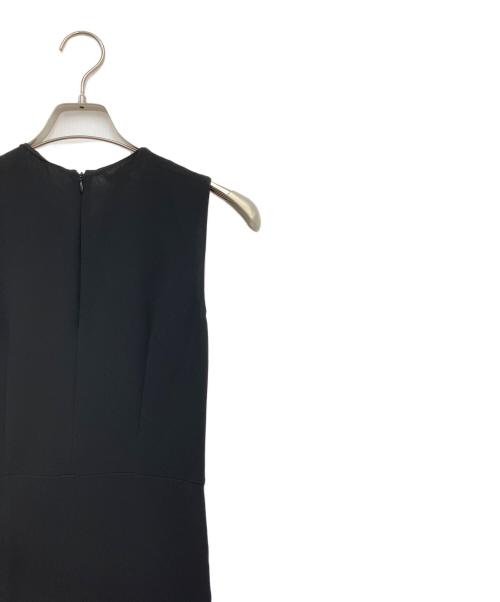 VINCE（ヴィンス）VINCE (ヴィンス) アシンメトリーノースリーブワンピース ブラックの古着・服飾アイテム