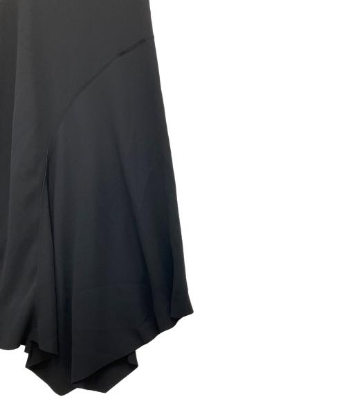 VINCE（ヴィンス）VINCE (ヴィンス) アシンメトリーノースリーブワンピース ブラックの古着・服飾アイテム