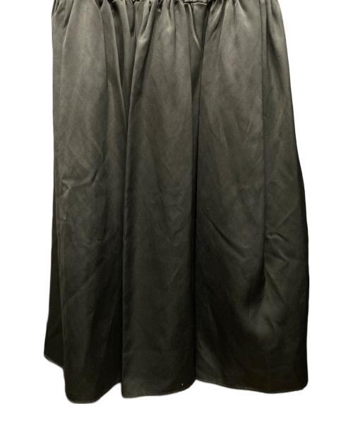 UN3D.（アンスリード）UN3D. (アンスリード) サテンシャーリングスカート ブラック サイズ:36の古着・服飾アイテム