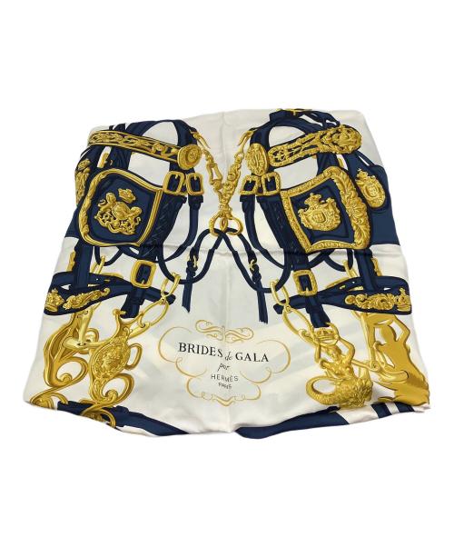 HERMES（エルメス）HERMES (エルメス) スカーフ カレ90 BRIDES de GALA 式典用馬勒の古着・服飾アイテム