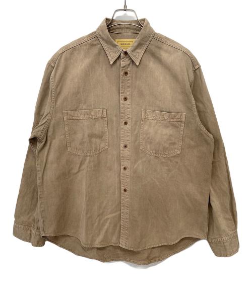 seven by seven（セブンバイセブン）seven by seven (セブンバイセブン) WORK SHIRTS -Garment dyed- ブラウン サイズ:Mの古着・服飾アイテム