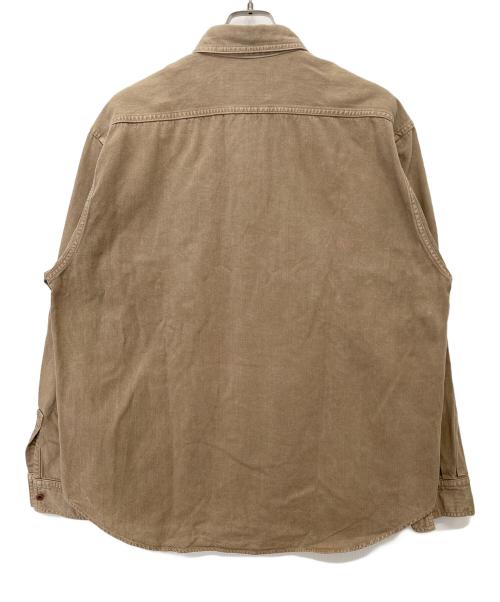 seven by seven（セブンバイセブン）seven by seven (セブンバイセブン) WORK SHIRTS -Garment dyed- ブラウン サイズ:Mの古着・服飾アイテム