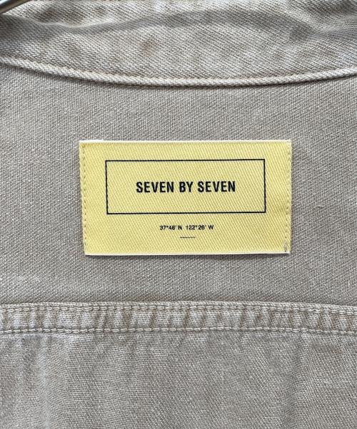 seven by seven（セブンバイセブン）seven by seven (セブンバイセブン) WORK SHIRTS -Garment dyed- ブラウン サイズ:Mの古着・服飾アイテム