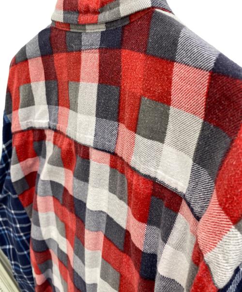 Rebuild by Needles（リビルドバイニードルス）Rebuild by Needles (リビルドバイニードルス) シャツ レッド×ネイビー サイズ:不明の古着・服飾アイテム