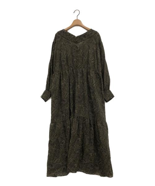 CLOTH&CROSS（クロスアンドクロス）CLOTH&CROSS (クロスアンドクロス) ウールシルクペイズリーロングワンピース サイズ:-の古着・服飾アイテム