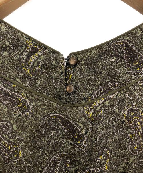CLOTH&CROSS（クロスアンドクロス）CLOTH&CROSS (クロスアンドクロス) ウールシルクペイズリーロングワンピース サイズ:-の古着・服飾アイテム