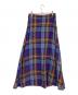 O'NEIL OF DUBLIN (オニールオブダブリン) リネンチェックスカート ブルー×ブラウン サイズ:38：5000円