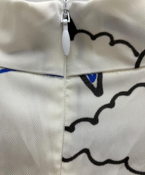 wb（ダブルビー）wb (ダブルビー) プリントブラウス ホワイト サイズ:38 未使用品の古着・服飾アイテム