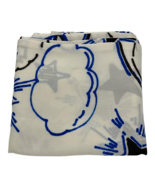 wb（ダブルビー）wb (ダブルビー) プリントブラウス ホワイト サイズ:38 未使用品の古着・服飾アイテム