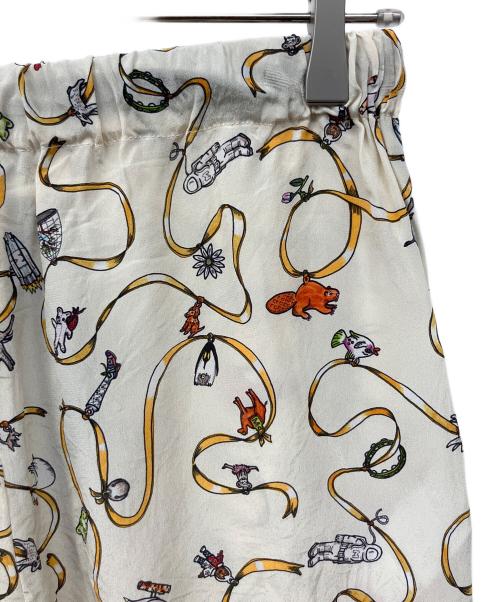 MARNI（マルニ）MARNI (マルニ) Frank Navin (フランクナヴィン) シルクテーパードパンツ アイボリー サイズ:42の古着・服飾アイテム