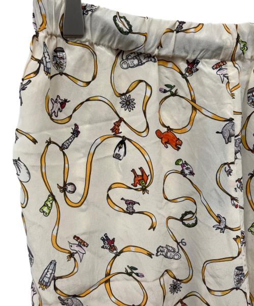 MARNI（マルニ）MARNI (マルニ) Frank Navin (フランクナヴィン) シルクテーパードパンツ アイボリー サイズ:42の古着・服飾アイテム