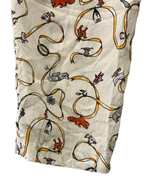 MARNI（マルニ）MARNI (マルニ) Frank Navin (フランクナヴィン) シルクテーパードパンツ アイボリー サイズ:42の古着・服飾アイテム