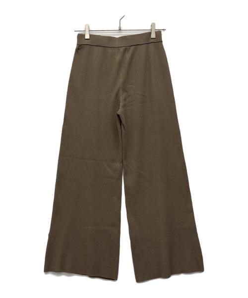 theory luxe（セオリーリュクス）theory luxe (セオリーリュクス) リブニットパンツ ブラウン サイズ:38の古着・服飾アイテム