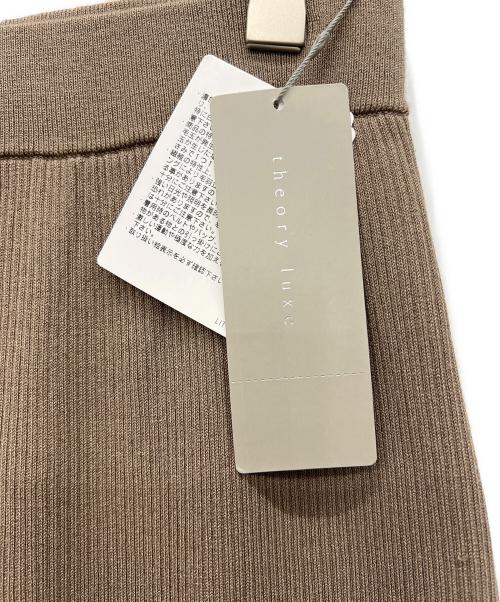theory luxe（セオリーリュクス）theory luxe (セオリーリュクス) リブニットパンツ ブラウン サイズ:38の古着・服飾アイテム