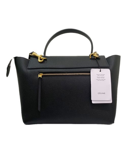 CELINE（セリーヌ）CELINE (セリーヌ) ミニベルトバッグ ブラック サイズ:ミニの古着・服飾アイテム