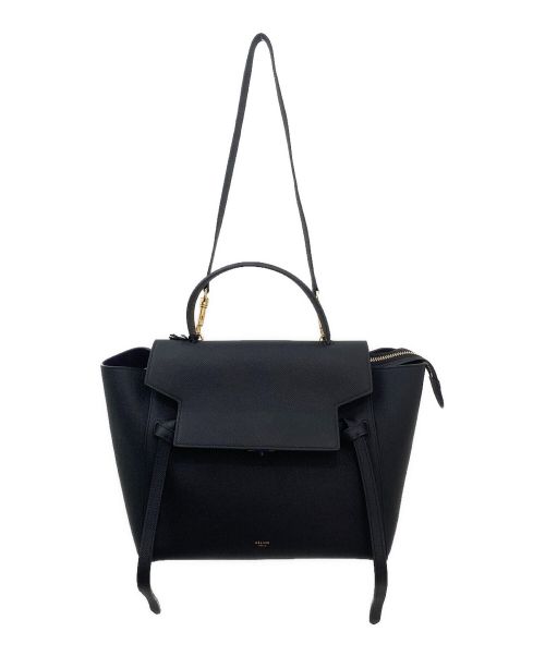 CELINE（セリーヌ）CELINE (セリーヌ) ミニベルトバッグ ブラック サイズ:ミニの古着・服飾アイテム