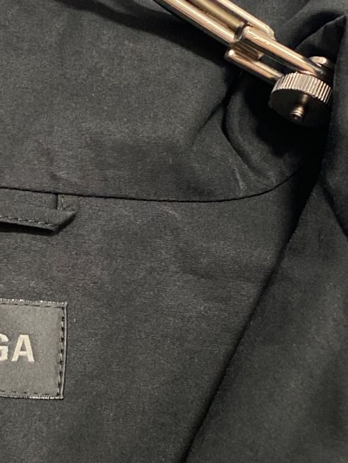 BALENCIAGA（バレンシアガ）BALENCIAGA (バレンシアガ) ロゴプリントポプリンシャツブルゾン ブラック×グリーン サイズ:XXSの古着・服飾アイテム