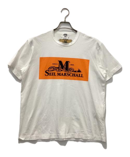 eYe COMME des GARCONS JUNYAWATANABE MAN（アイ コム デ ギャルソン ジュンヤ ワタナベ マン）eYe COMME des GARCONS JUNYAWATANABE MAN (アイ コム デ ギャルソン ジュンヤ ワタナベ マン) SEIL MARSCHALL (セイルマーシャル) Tシャツ ホワイト サイズ:Sの古着・服飾アイテム