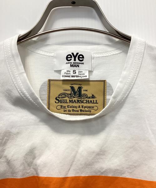 eYe COMME des GARCONS JUNYAWATANABE MAN（アイ コム デ ギャルソン ジュンヤ ワタナベ マン）eYe COMME des GARCONS JUNYAWATANABE MAN (アイ コム デ ギャルソン ジュンヤ ワタナベ マン) SEIL MARSCHALL (セイルマーシャル) Tシャツ ホワイト サイズ:Sの古着・服飾アイテム