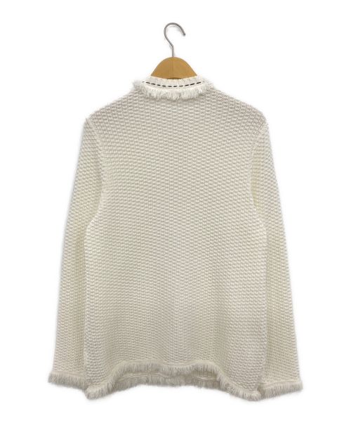 Rirandture（リランドチュール）Rirandture (リランドチュール) 配色ステッチニットカーディガン オフホワイト サイズ:2の古着・服飾アイテム
