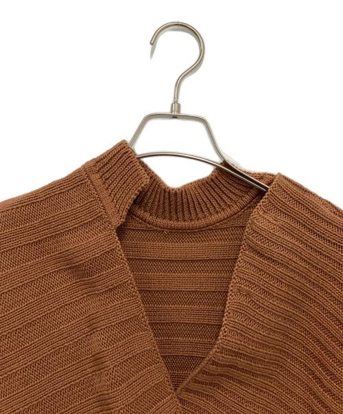 MARNI（マルニ）MARNI (マルニ) バッククロスノースリーブニット ブラウン サイズ:40の古着・服飾アイテム