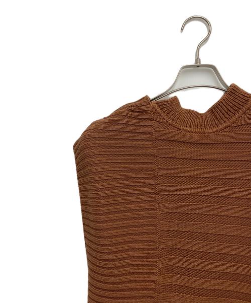MARNI（マルニ）MARNI (マルニ) バッククロスノースリーブニット ブラウン サイズ:40の古着・服飾アイテム