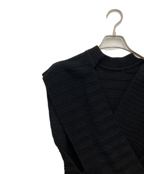 MARNI（マルニ）MARNI (マルニ) バッククロスノースリーブニット ブラック サイズ:40の古着・服飾アイテム