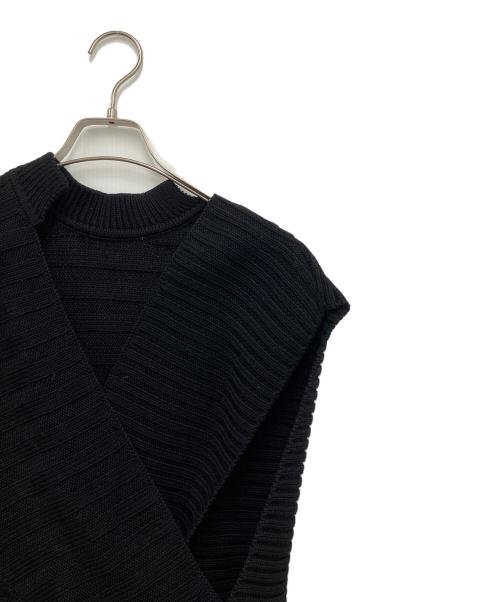 MARNI（マルニ）MARNI (マルニ) バッククロスノースリーブニット ブラック サイズ:40の古着・服飾アイテム