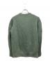 CINOH (チノ) CI WOOL ASYMMETRIC HEM CREW NECK KNIT/ウールクルーネックニット グリーン サイズ:38：5000円