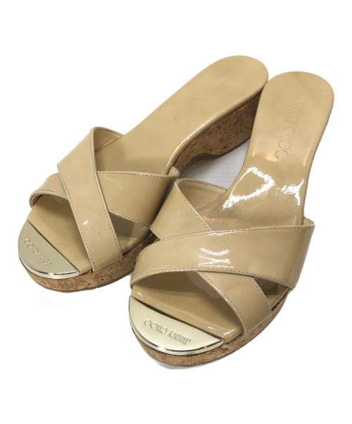 JIMMY CHOO（ジミーチュウ）JIMMY CHOO (ジミーチュウ) サンダル ベージュ サイズ:34 1/2の古着・服飾アイテム