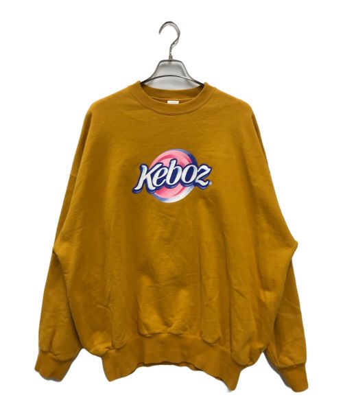 KEBOZ（ケボズ）KEBOZ (ケボズ) クルーネックスウェット マスタード サイズ:XLの古着・服飾アイテム