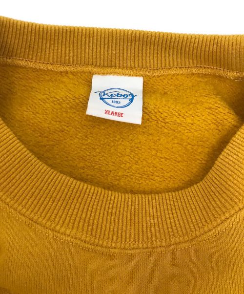 KEBOZ（ケボズ）KEBOZ (ケボズ) クルーネックスウェット マスタード サイズ:XLの古着・服飾アイテム