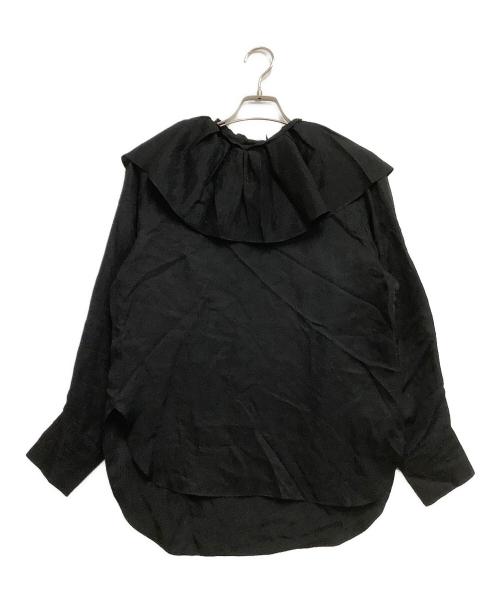 ASTRAET（アストラット）ASTRAET (アストラット) フリルカラー2WAYブラウス ブラック サイズ:表記なしの古着・服飾アイテム