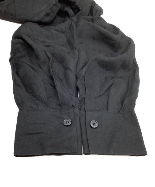 ASTRAET（アストラット）ASTRAET (アストラット) フリルカラー2WAYブラウス ブラック サイズ:表記なしの古着・服飾アイテム