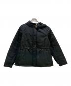 BLUE LABEL CRESTBRIDGEブルーレーベルクレストブリッジ）の古着「マットタフタダウンコート」｜ブラック