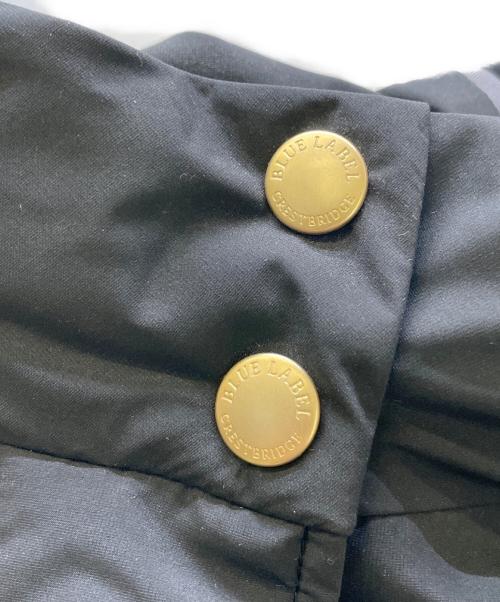 BLUE LABEL CRESTBRIDGE（ブルーレーベルクレストブリッジ）BLUE LABEL CRESTBRIDGE (ブルーレーベルクレストブリッジ) マットタフタダウンコート ブラック サイズ:38の古着・服飾アイテム