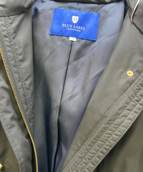 BLUE LABEL CRESTBRIDGE（ブルーレーベルクレストブリッジ）BLUE LABEL CRESTBRIDGE (ブルーレーベルクレストブリッジ) マットタフタダウンコート ブラック サイズ:38の古着・服飾アイテム