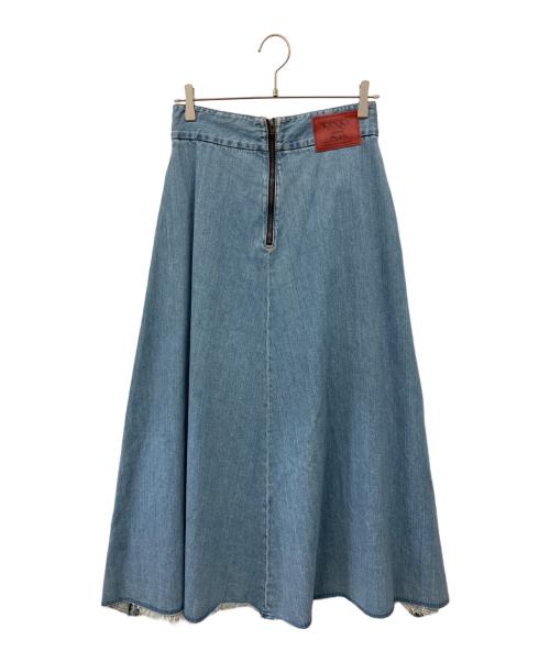 Hysteric Glamour（ヒステリックグラマー）Hysteric Glamour (ヒステリックグラマー) SKULL SNAKE フレアデニムスカート サイズ:Mの古着・服飾アイテム