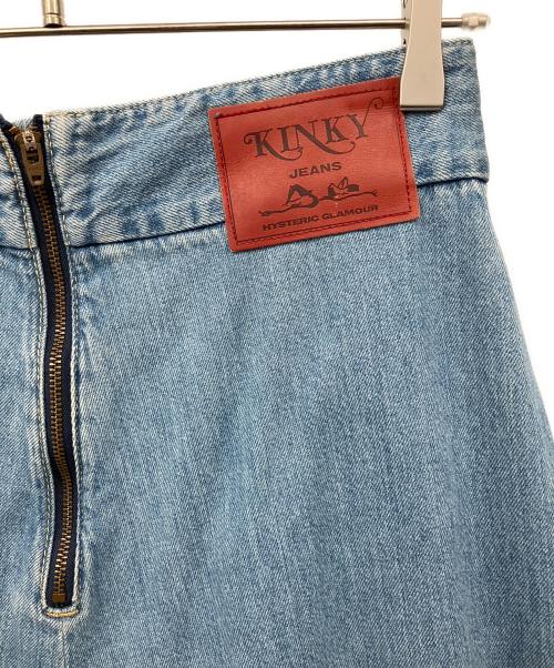 Hysteric Glamour（ヒステリックグラマー）Hysteric Glamour (ヒステリックグラマー) SKULL SNAKE フレアデニムスカート サイズ:Mの古着・服飾アイテム