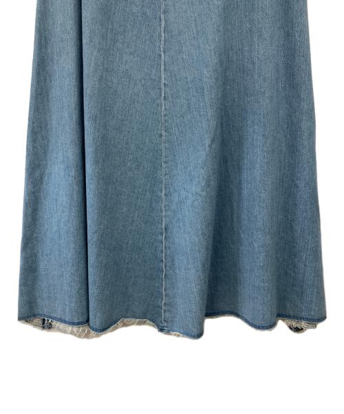 Hysteric Glamour（ヒステリックグラマー）Hysteric Glamour (ヒステリックグラマー) SKULL SNAKE フレアデニムスカート サイズ:Mの古着・服飾アイテム