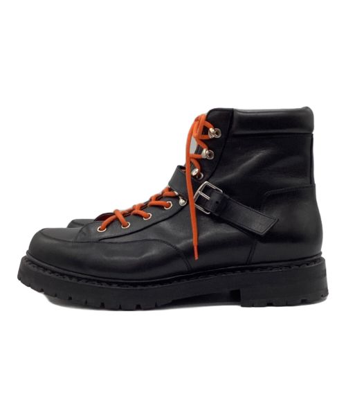 HERMES（エルメス）HERMES (エルメス) レザーマウンテンブーツ ブラック サイズ:SIZE 41 1/2の古着・服飾アイテム