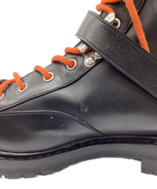 HERMES（エルメス）HERMES (エルメス) レザーマウンテンブーツ ブラック サイズ:SIZE 41 1/2の古着・服飾アイテム