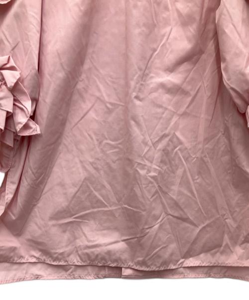 CADUNE（カデュネ）CADUNE (カデュネ) ウェーブフリルブラウス ピンク サイズ:SIZE36の古着・服飾アイテム