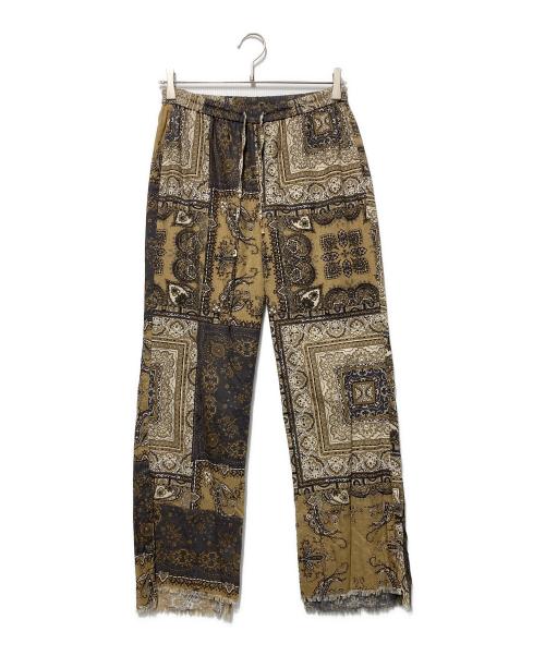 manipuri（マニプリ）manipuri (マニプリ) 総柄パンツ ブラウン サイズ:Freeの古着・服飾アイテム