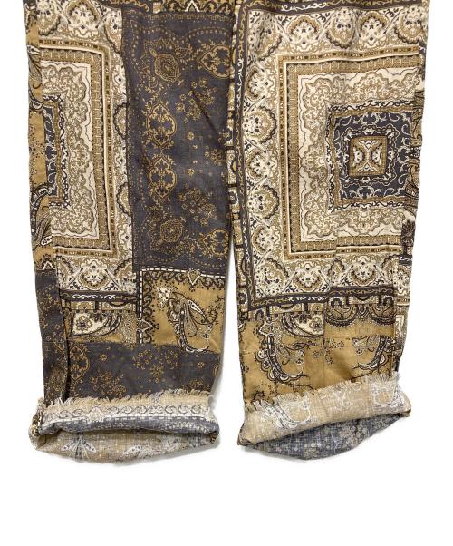 manipuri（マニプリ）manipuri (マニプリ) 総柄パンツ ブラウン サイズ:Freeの古着・服飾アイテム